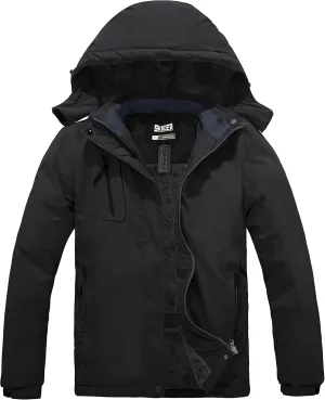 Skieer Women's Ski Jacket Waterproof Windproof Snowboard Jacket Warm Hooded Winter Coat