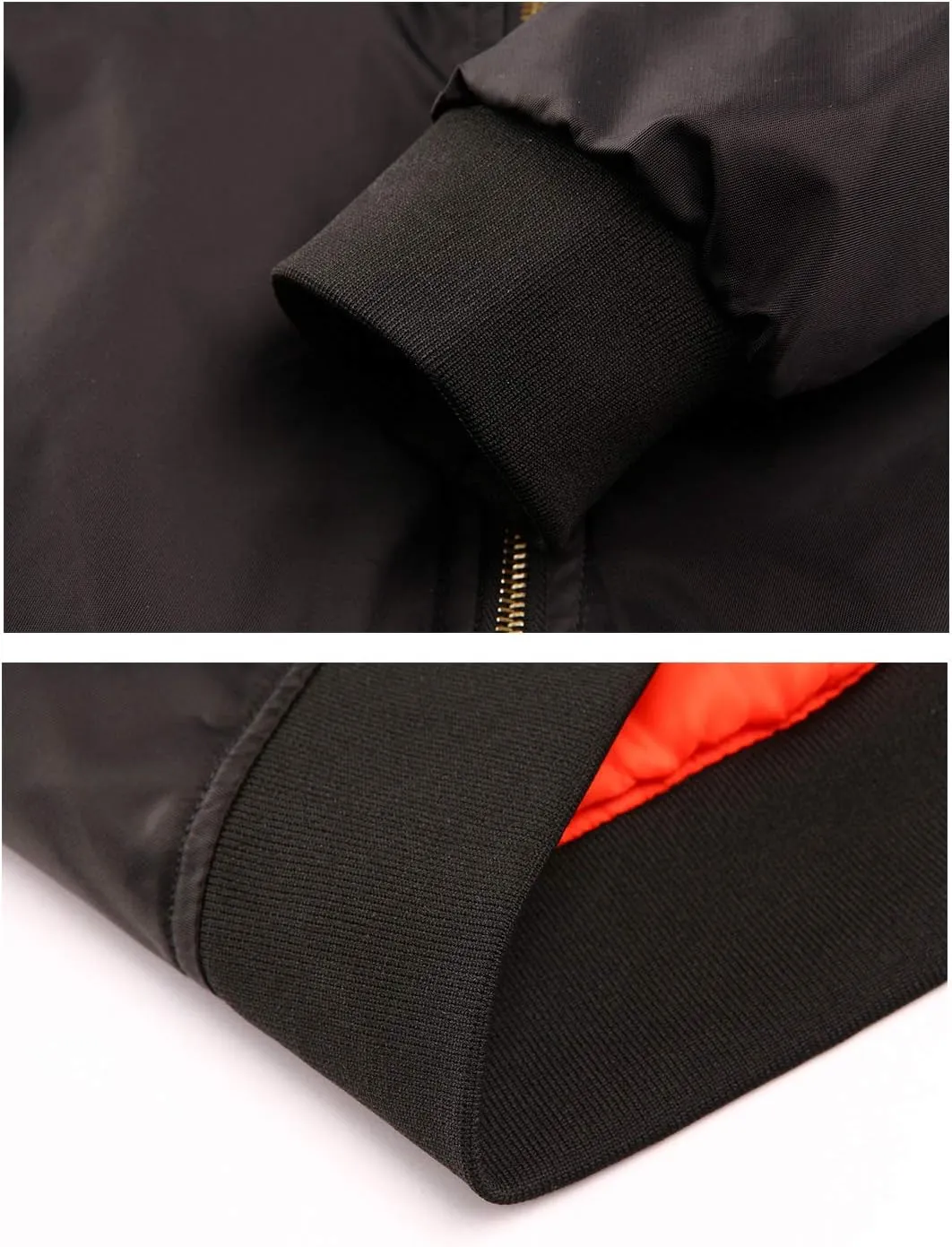 TACVASEN Men's Jackets-Bomber Jacket Fall Winter Warm Windbreaker Full Zip Casual Padded Coats