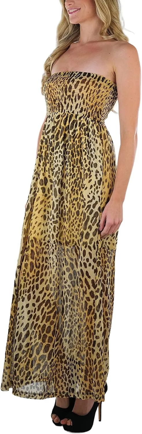 ToBeInStyle Women's Strapless Rayon Tube Dress