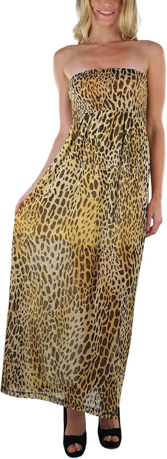 ToBeInStyle Women's Strapless Rayon Tube Dress