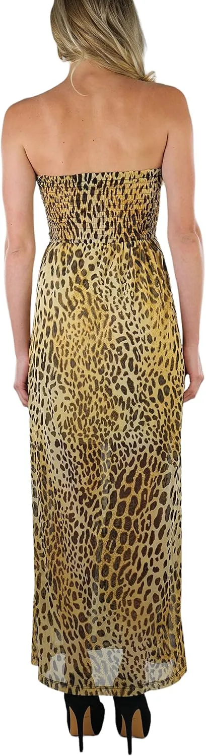 ToBeInStyle Women's Strapless Rayon Tube Dress
