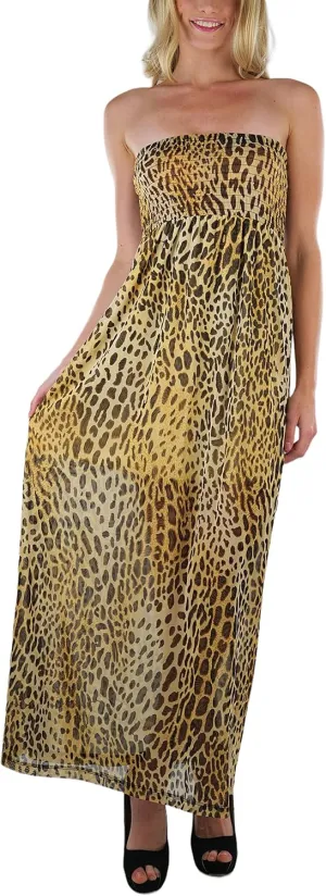 ToBeInStyle Women's Strapless Rayon Tube Dress