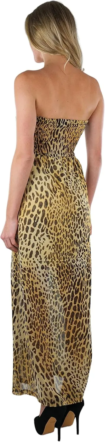 ToBeInStyle Women's Strapless Rayon Tube Dress