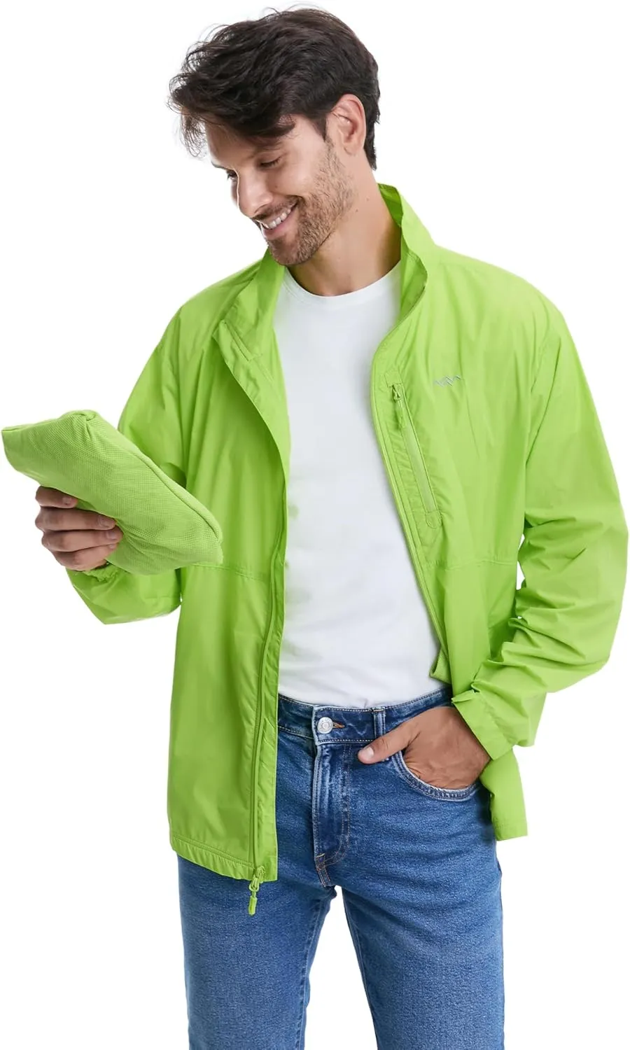 TRAILSIDE SUPPLY CO. Mens Windbreaker Jackets Lightweight Packable Jacket,Windproof and Dustproof