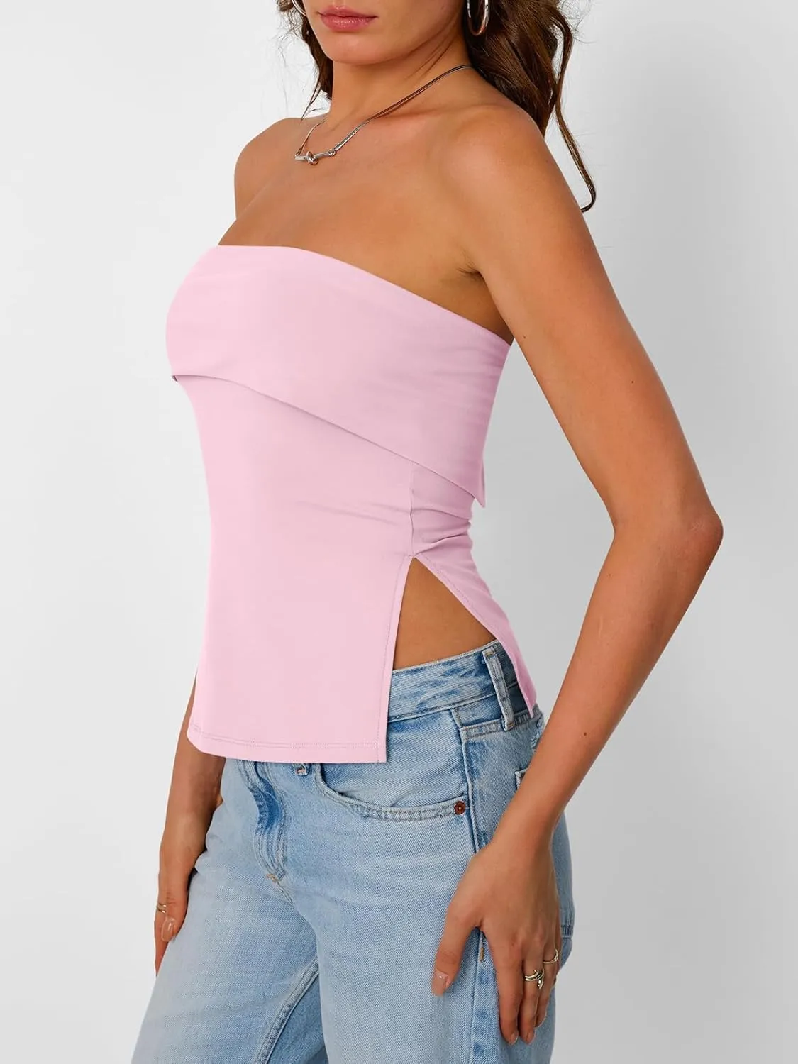 Trendy Queen Going Out Tops for Women Summer Spring Tube Tops Cute Off The Shoulder Backless Corset Teen Girls Y2k Clothes