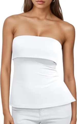 Trendy Queen Going Out Tops for Women Summer Spring Tube Tops Cute Off The Shoulder Backless Corset Teen Girls Y2k Clothes