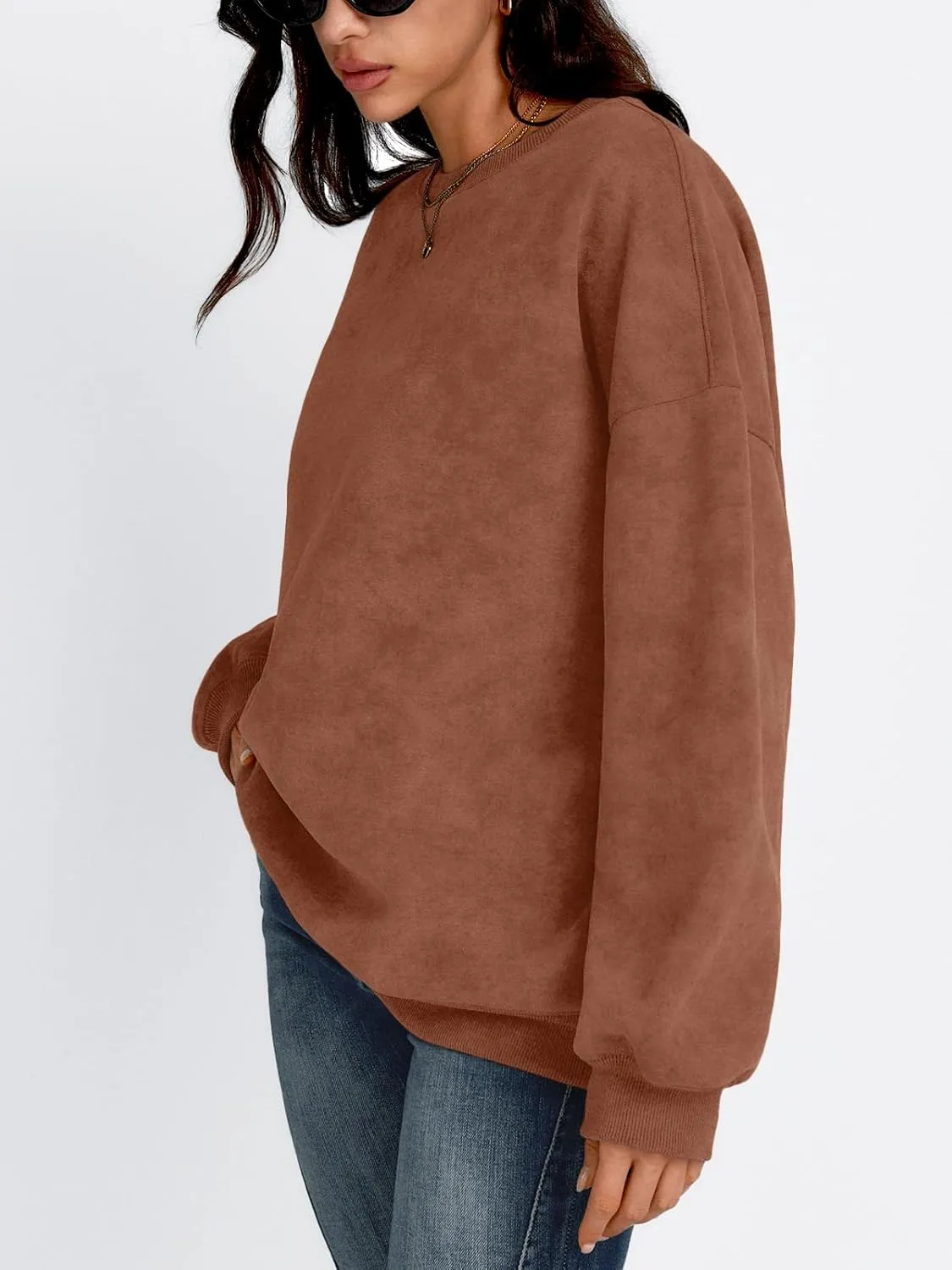 Trendy Queen Womens Oversized Sweatshirts Hoodies Long Sleeve Pullover Sweaters Fall Fashion Outfits Clothes 2024
