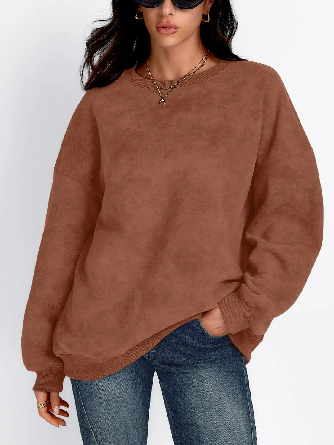 Trendy Queen Womens Oversized Sweatshirts Hoodies Long Sleeve Pullover Sweaters Fall Fashion Outfits Clothes 2024