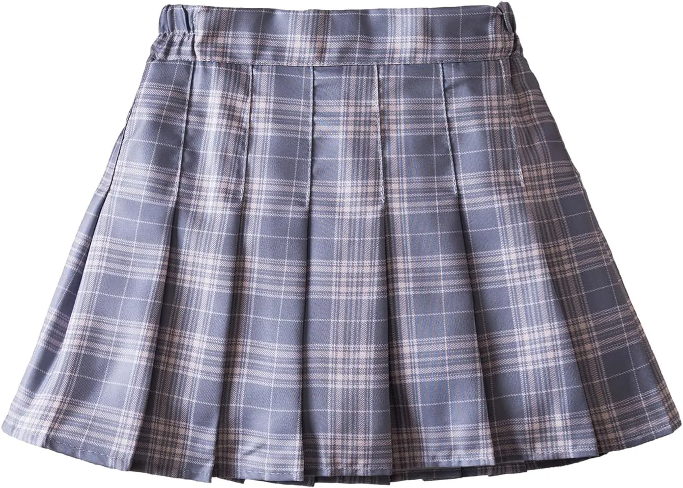TTYAOVO Girl Skort Mini Flare Plain Pleated Skater Skirt Shool Uniform