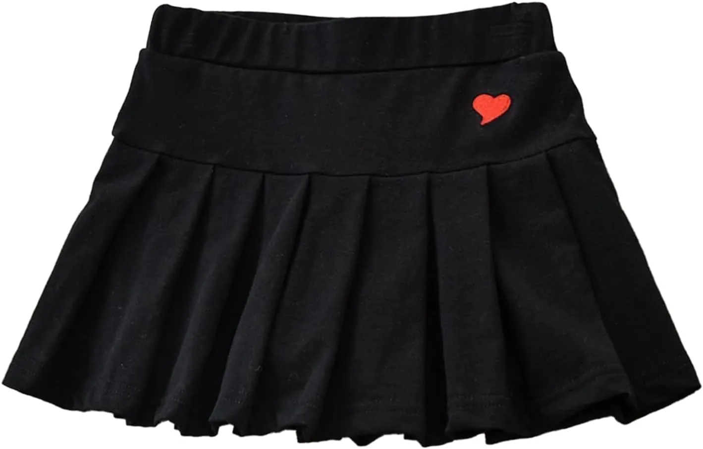 TTYAOVO Girl Skort Mini Flare Plain Pleated Skater Skirt Shool Uniform