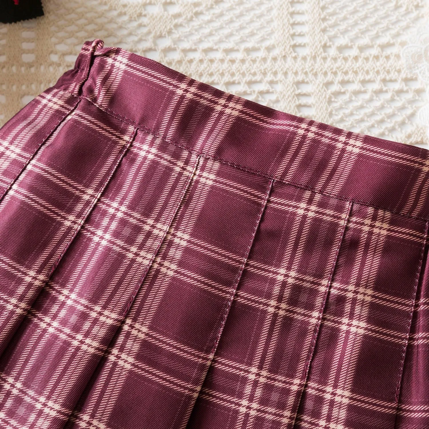 TTYAOVO Girl Skort Mini Flare Plain Pleated Skater Skirt Shool Uniform