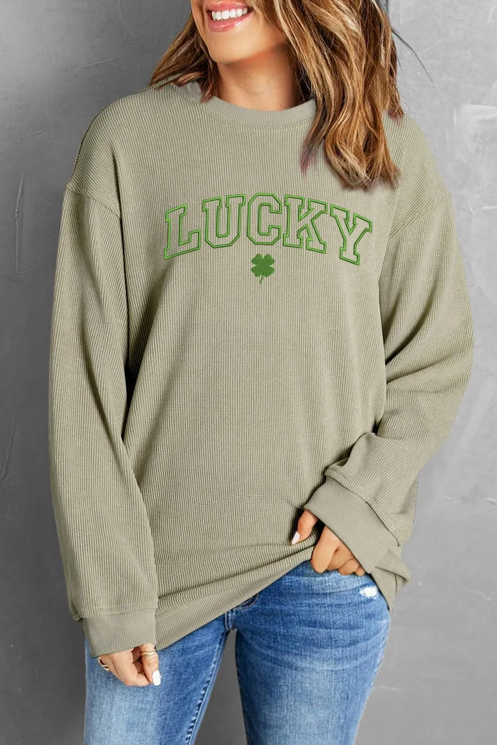 Urchics Womens Oversized Sweatshirts Sequin Rugby Football Graphic Corded Baggy Sweatshirt