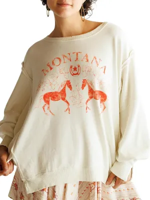 utcoco Oversized Sweatshirt for Women Letter Graphic Crew Neck Long Sleeve Shirts Fashion Hoodies Tops