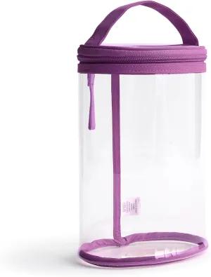Vera Bradley Clear Lotion Bag, Iris Orchid