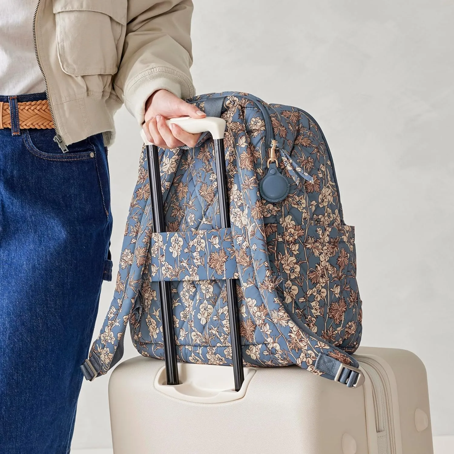 Vera Bradley Performance Twill Bancroft Backpack, Larkspur Delphinum