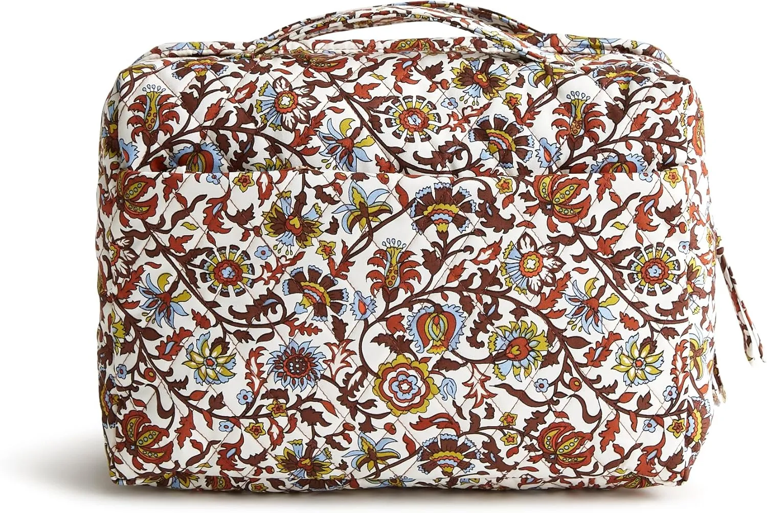 Vera Bradley Premium Cotton Lay Flat Travel Organizer, Marrakesh Vines Cream