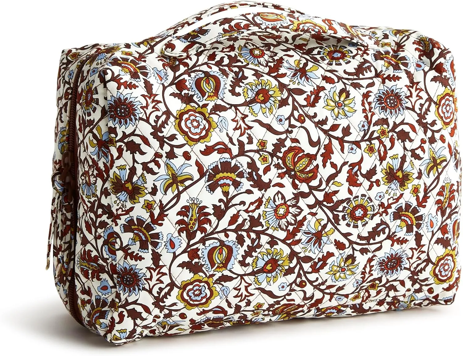 Vera Bradley Premium Cotton Lay Flat Travel Organizer, Marrakesh Vines Cream