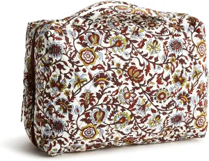 Vera Bradley Premium Cotton Lay Flat Travel Organizer, Marrakesh Vines Cream
