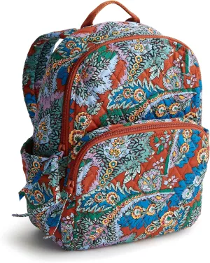 Vera Bradley Premium Cotton Small Banbury Backpack, Flowers   Feathers
