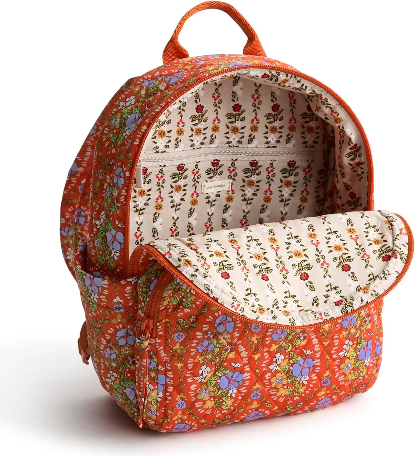 Vera Bradley Premium Cotton Small Banbury Backpack, Garden Paisley