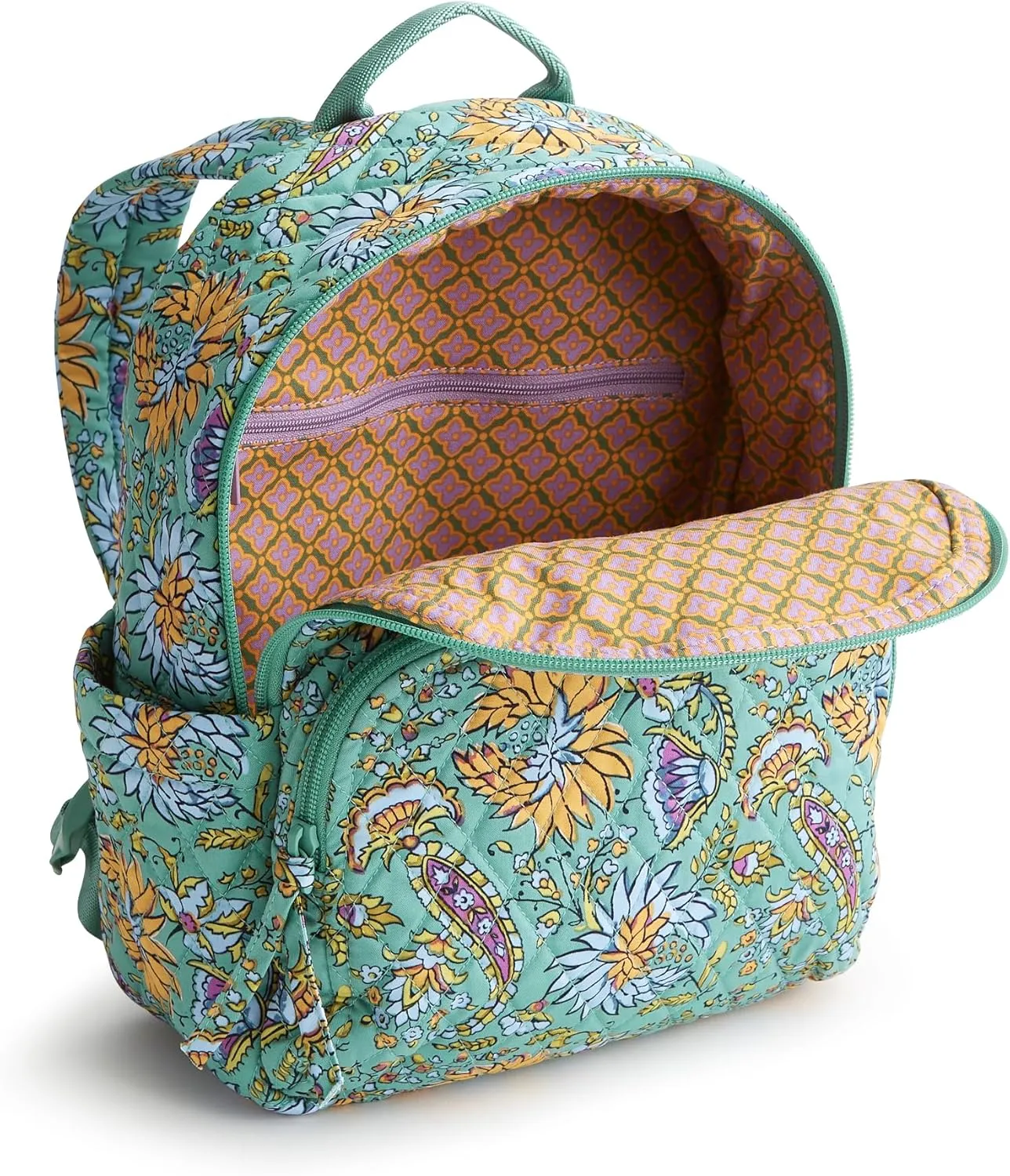 Vera Bradley Premium Cotton Small Banbury Backpack, Gemstone Paisley