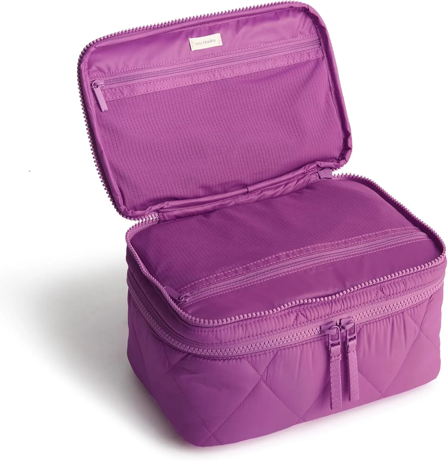 Vera Bradley Women's Featherweight Brush Up Cosmetic Case Makeup Bag