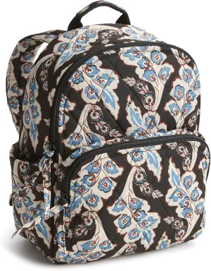 Vera Bradley Women's Performance Twill Small Banbury Backpack, Calyx   Quill Black, One Size