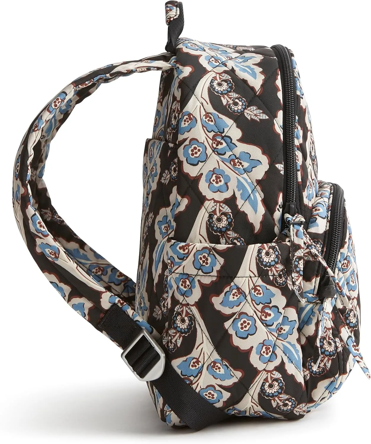 Vera Bradley Women's Performance Twill Small Banbury Backpack, Calyx   Quill Black, One Size