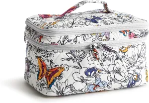 Vera Bradley Women's Premium Cotton Brush Up Cosmetic Case