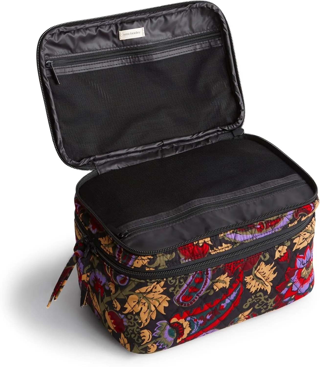 Vera Bradley Women's Premium Cotton Brush Up Cosmetic Case