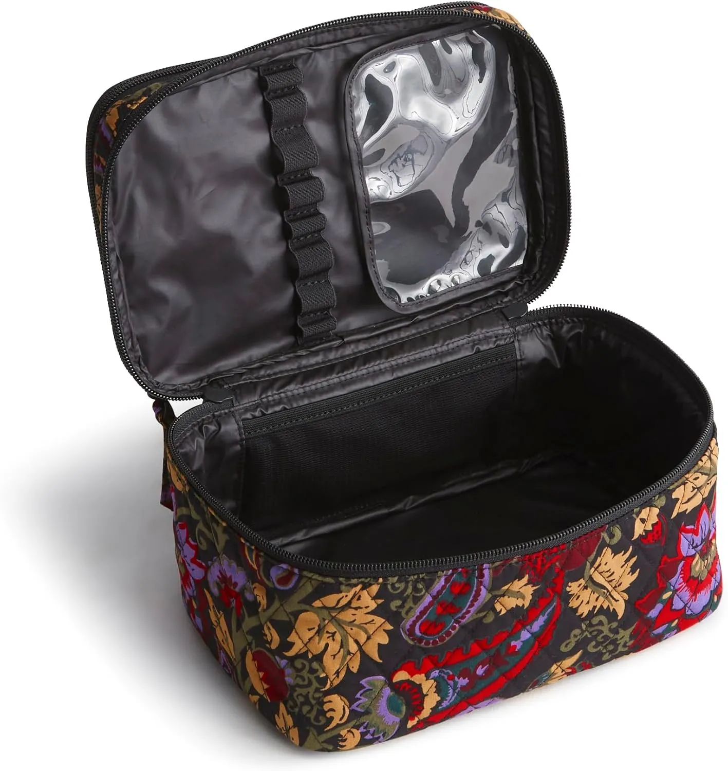 Vera Bradley Women's Premium Cotton Brush Up Cosmetic Case