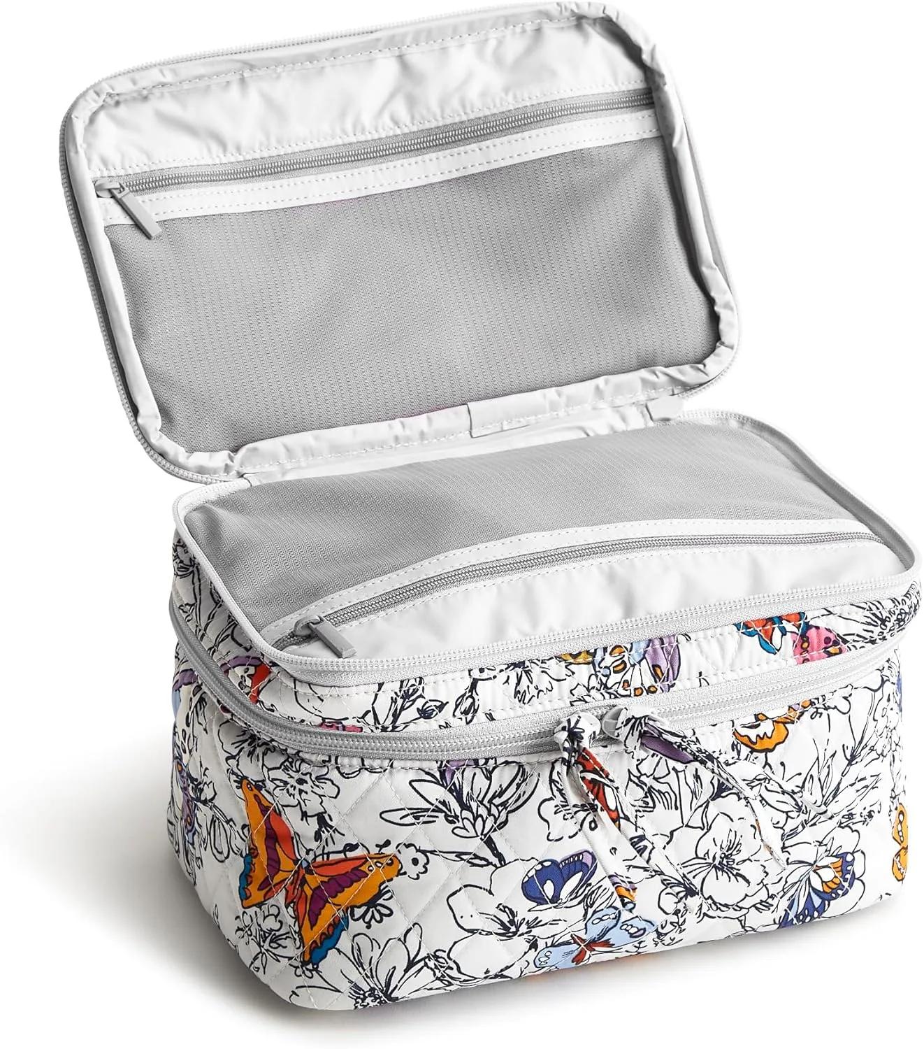 Vera Bradley Women's Premium Cotton Brush Up Cosmetic Case