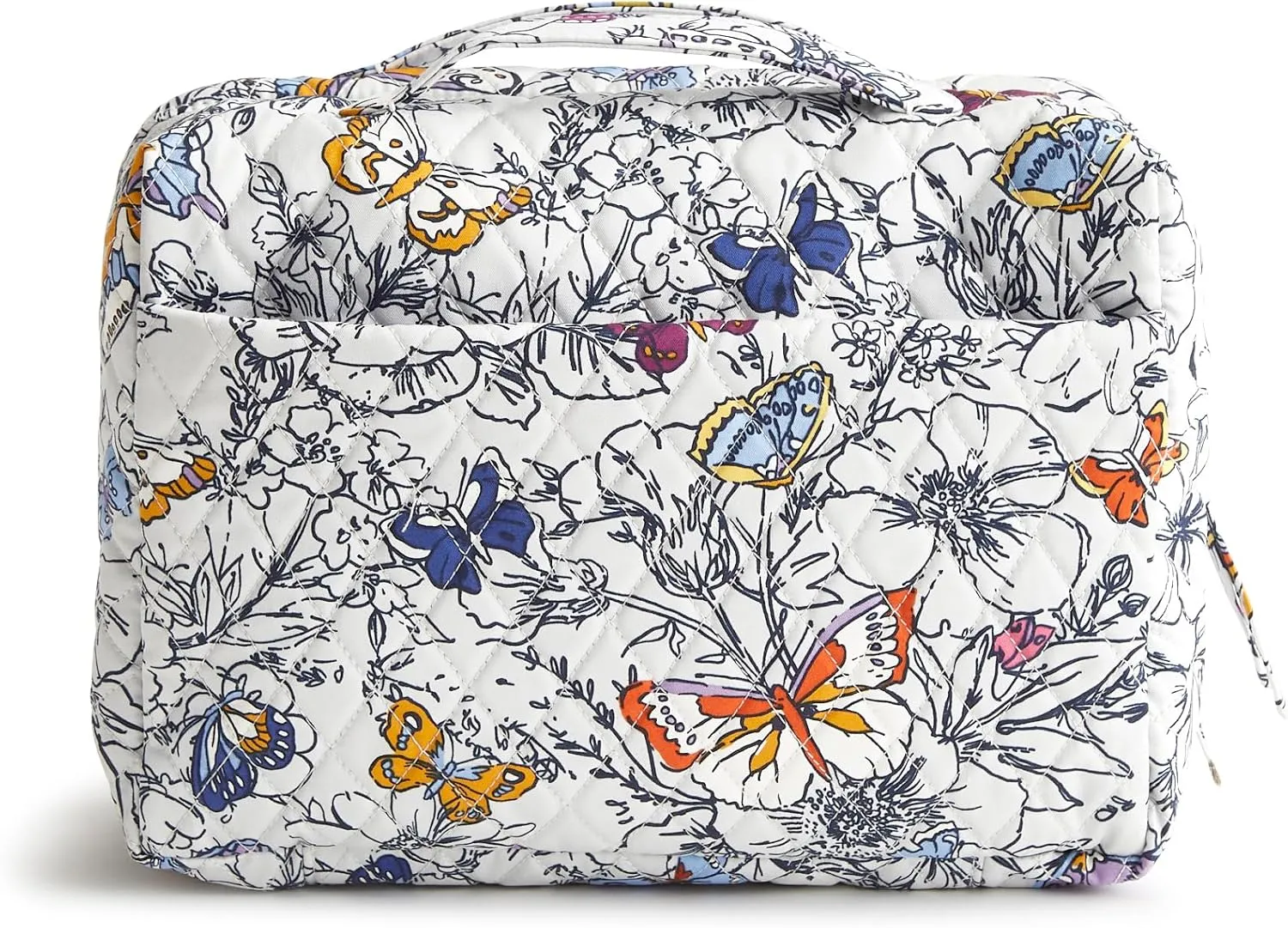 Vera Bradley Women's Premium Cotton Lay Flat Travel Organizer, Wing   Bloom, One Size