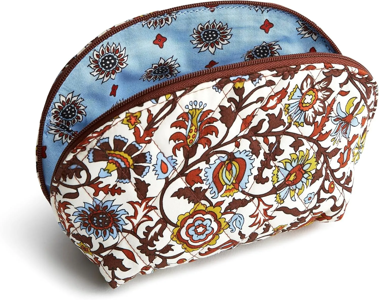 Vera Bradley Women's Premium Cotton Mini Dome Cosmetic
