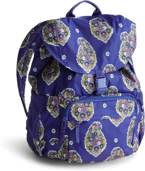 Vera Bradley Women's Ripstop Berkhill Backpack, Kew Gardens Blue, One Size