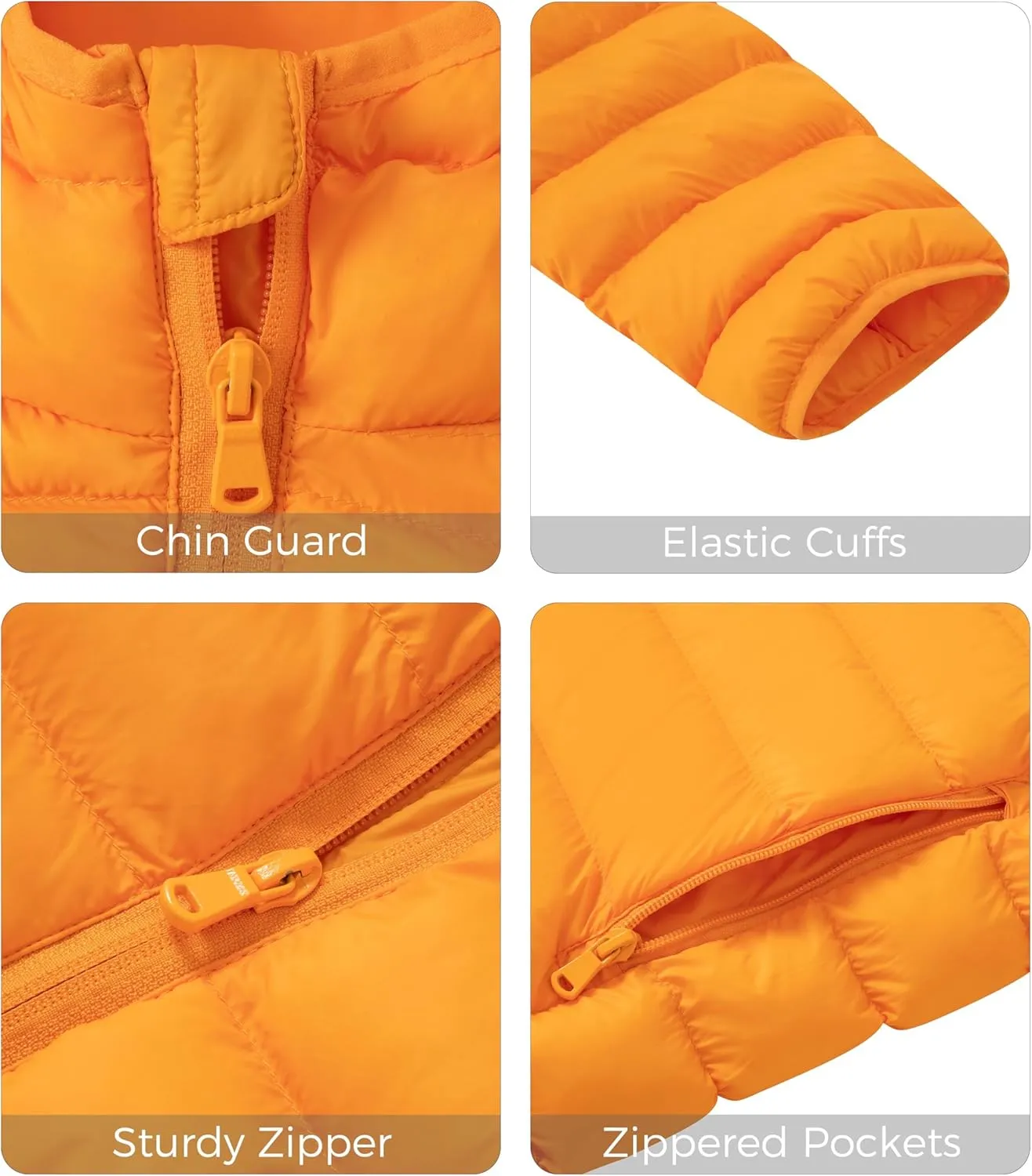 wantdo Men's Lightweight Winter Jackets Warm Puffer Jacket Quilted Winter Coat with Hood