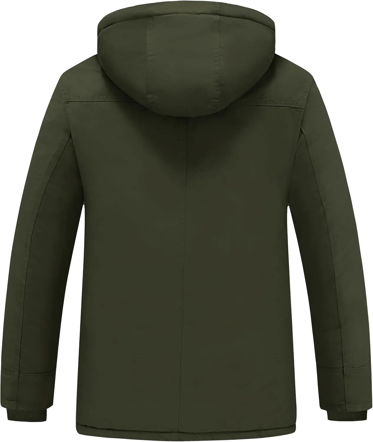 wantdo Men's Winter Coats Warm Parka Jacket Military Jackets with Removable Hood