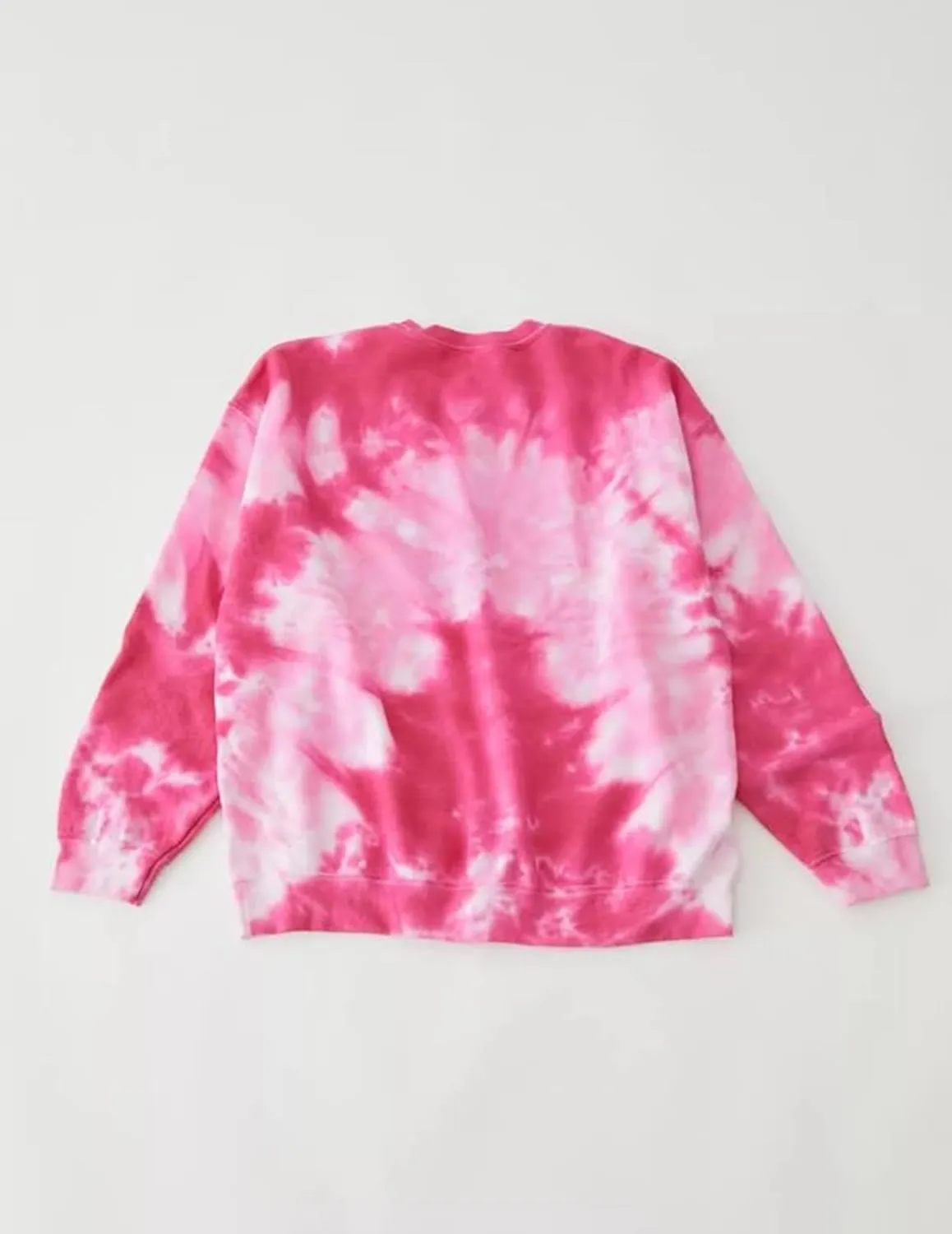 Winioder Women Y2K Heart Tie Dye Oversized Sweatshirt Long Sleeve Crewneck Color Block Pullover Tops Casual Loose Sweatshirts