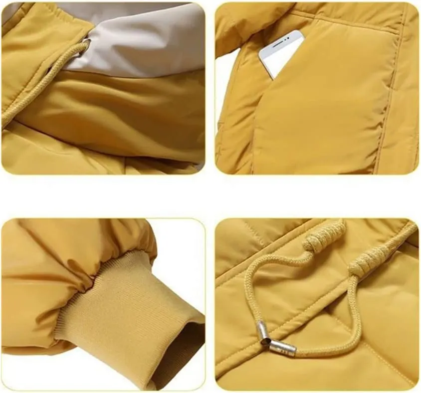Winter Women Coat Hooded Short Jackets Cotton Padded Parka Outwear Thick Warm Coats