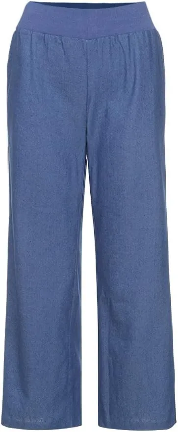 Womens Casual Pant 2024 Summer Trendy High Waist Fake Denim Wide Leg Palazzo Pants Lounge Jeans Trousers with Pocket