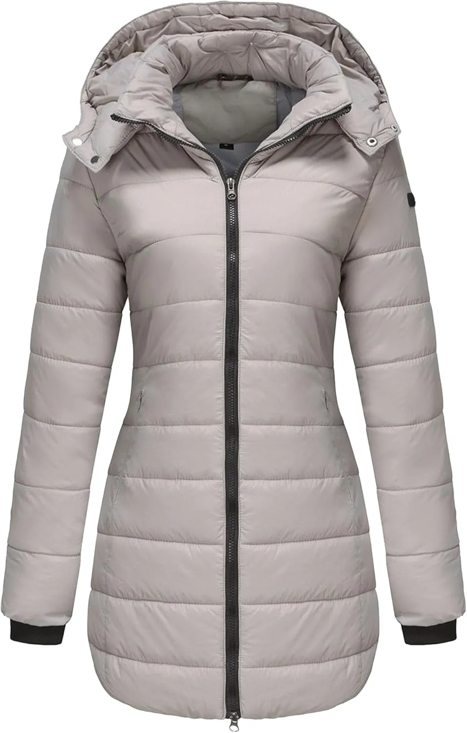 Women's Hooded Warm Winter Coat Long Puffer Jacket Thicken Down Coat Cotton Slimhooded Down Jacket