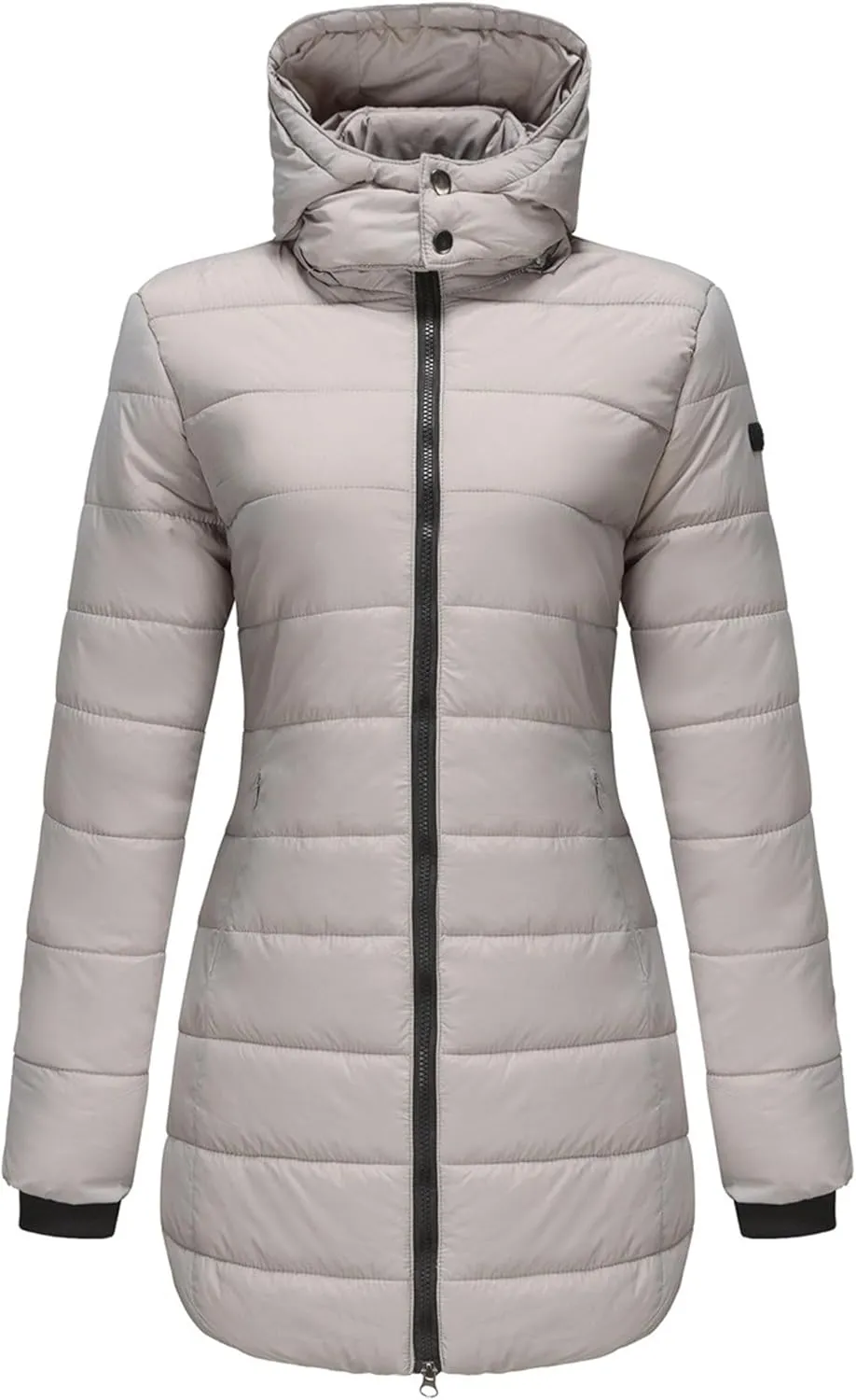 Women's Hooded Warm Winter Coat Long Puffer Jacket Thicken Down Coat Cotton Slimhooded Down Jacket