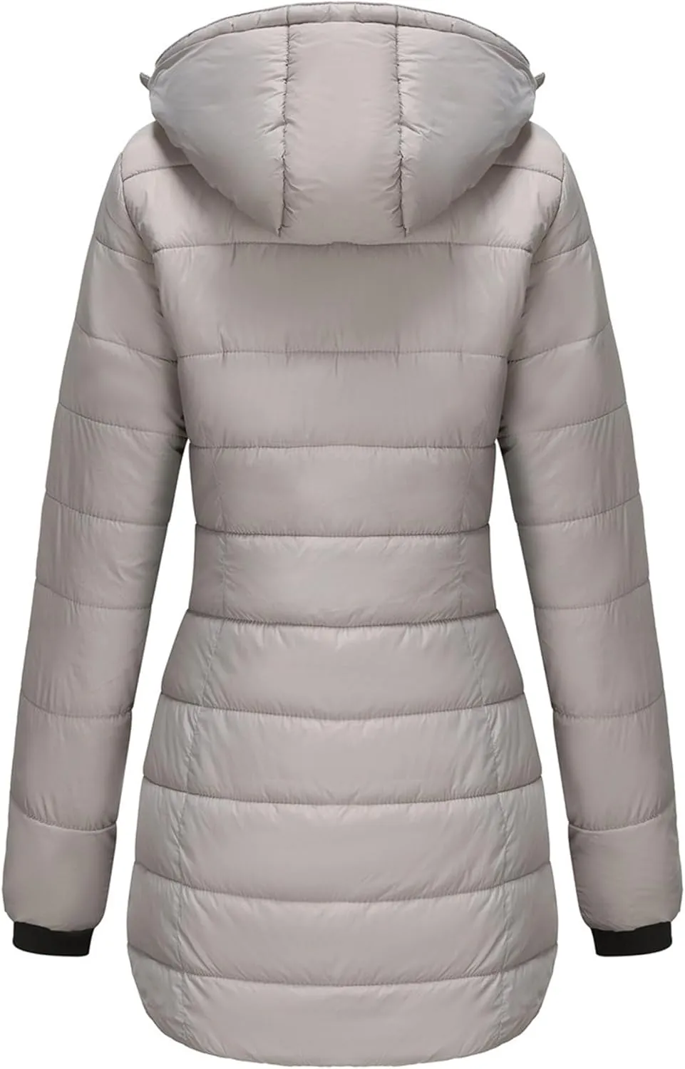 Women's Hooded Warm Winter Coat Long Puffer Jacket Thicken Down Coat Cotton Slimhooded Down Jacket