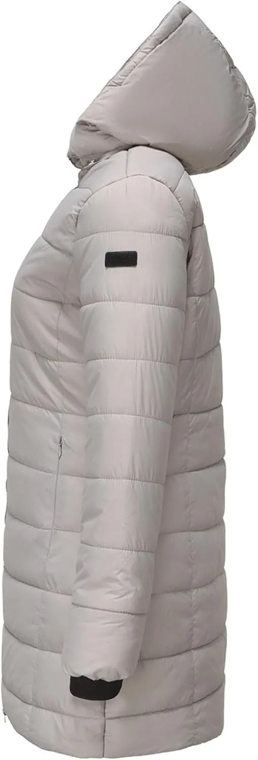 Women's Hooded Warm Winter Coat Long Puffer Jacket Thicken Down Coat Cotton Slimhooded Down Jacket