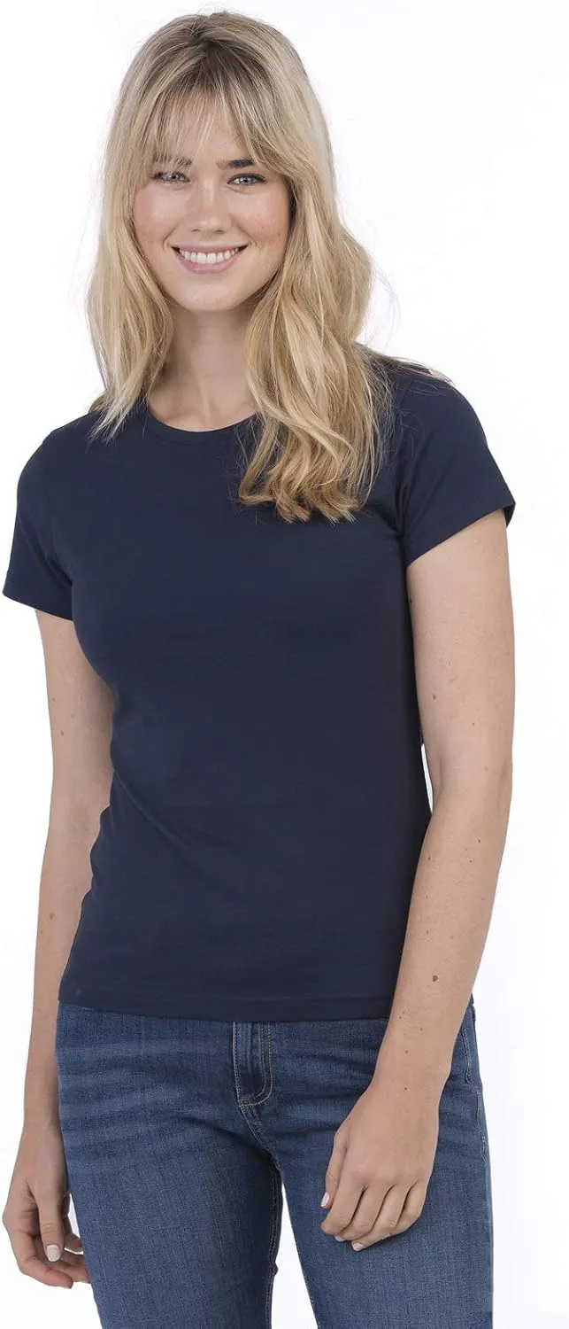 Women's Organic Cotton Cascade Tee - Plain Stylish Lady T-Shirt