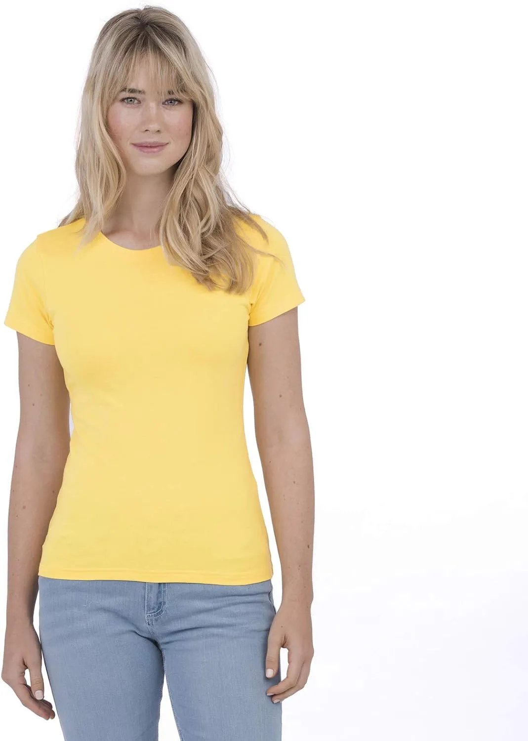 Women's Organic Cotton Cascade Tee - Plain Stylish Lady T-Shirt