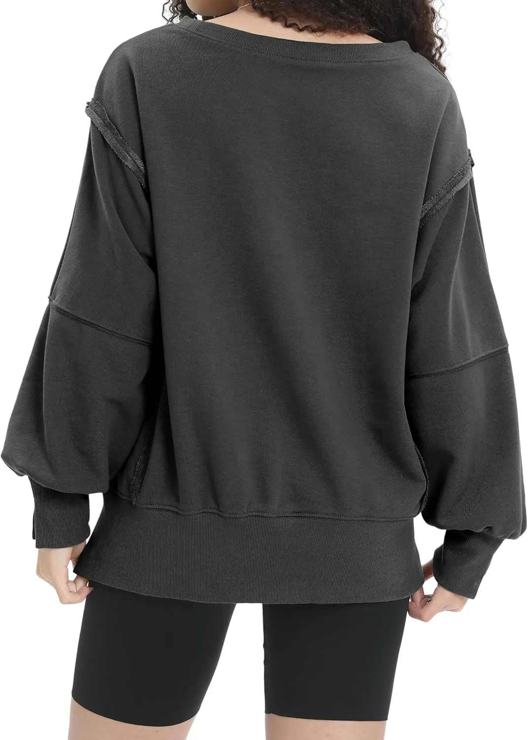 Womens Oversized Sweatshirt Crewneck Pullover Cute Long Sleeve Tops Fall Outfits