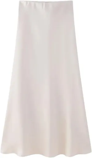 Womens Pleated Skirts Vintage High Waist Slim Fit Straight Party Women Long Skirt