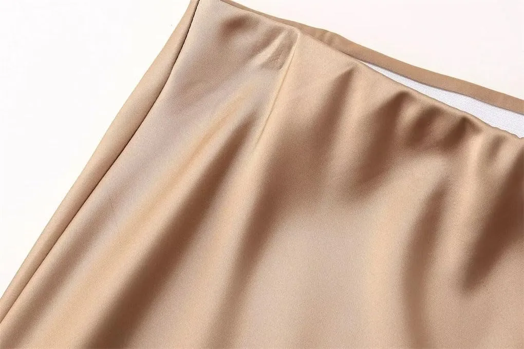 Womens Pleated Skirts Vintage High Waist Slim Fit Straight Party Women Long Skirt