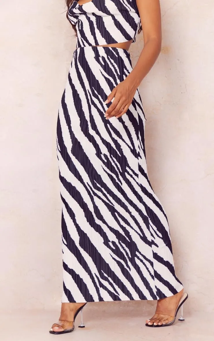 Women's Summer 2 Piece Beach Outfit Casual Sleeveless Pleated Cropped Tank Top High Waisted Maxi Skirt Set